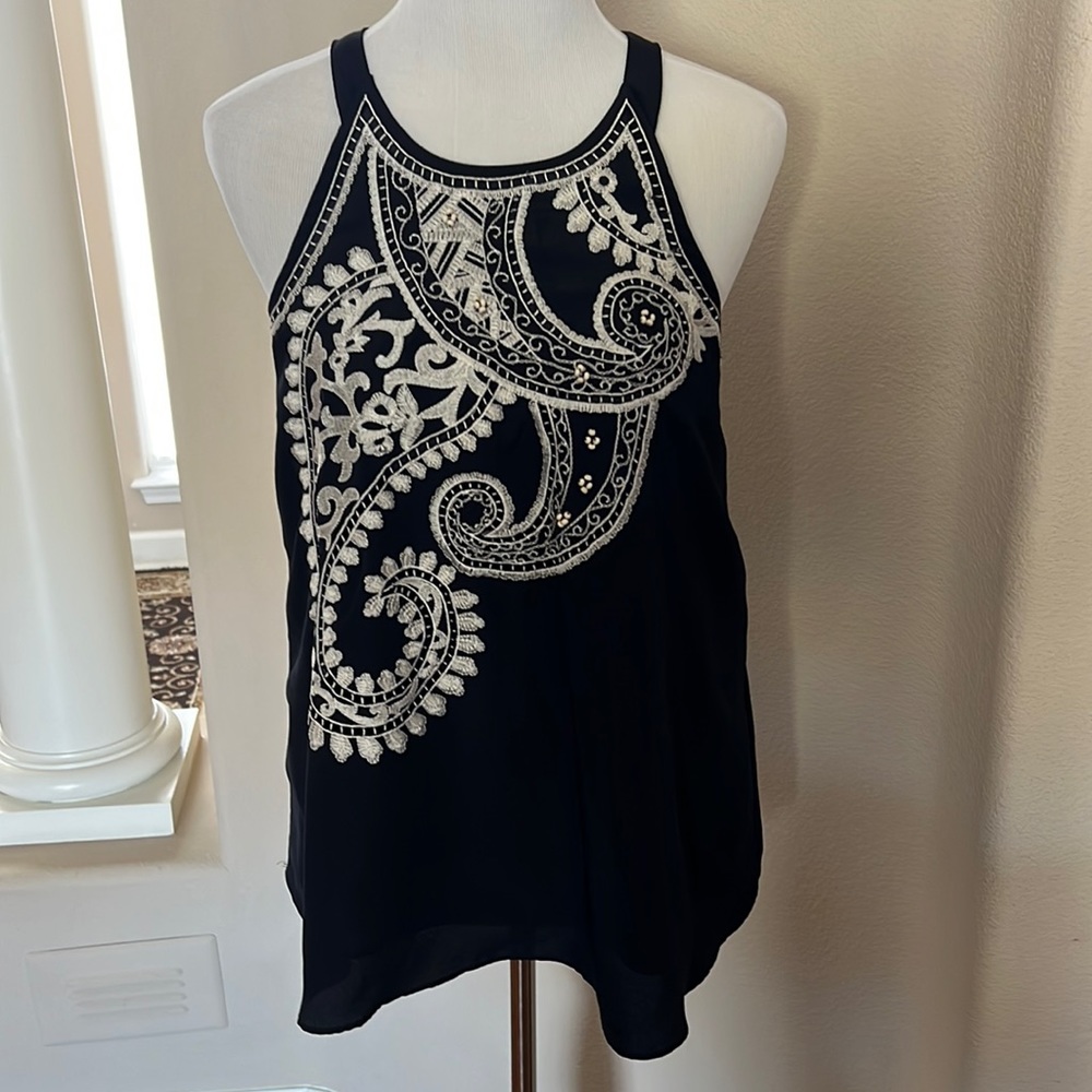 Sleeveless High Neck Top